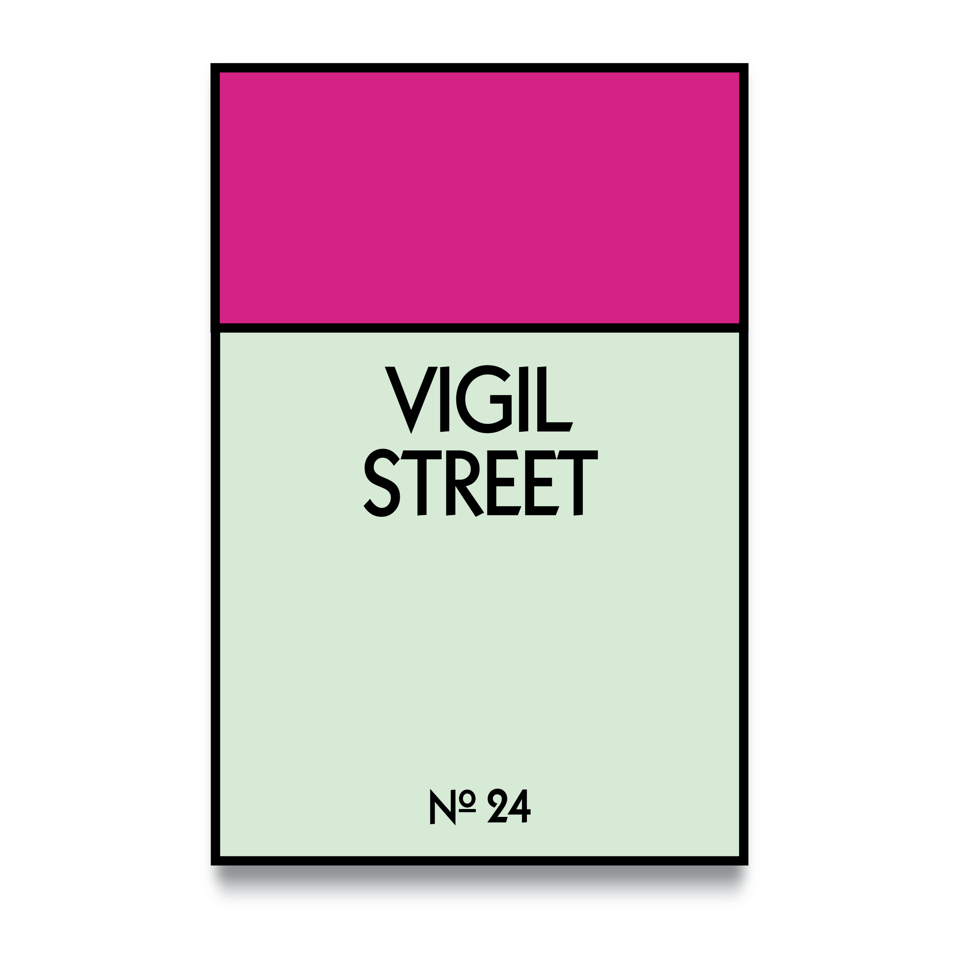 STREET NAME - CUSTOM METAL POSTER