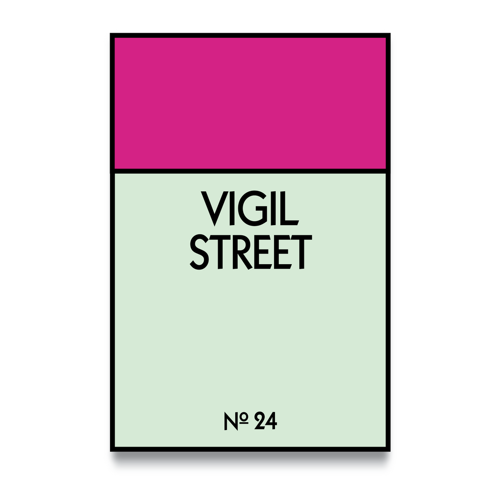 STREET NAME - CUSTOM METAL POSTER
